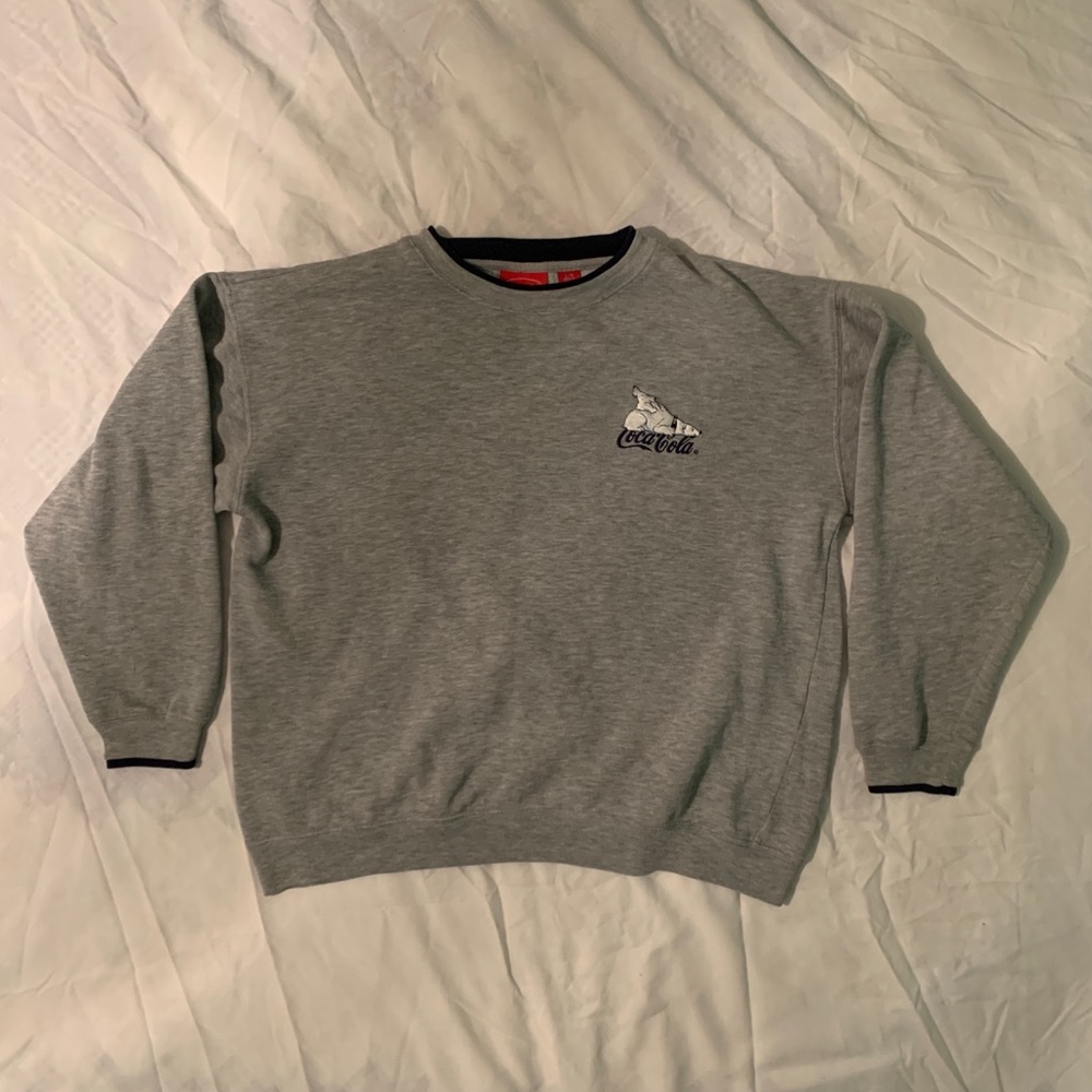 Vintage Coca Cola Polar Bear Embroidered Crewneck/Sweatshirt